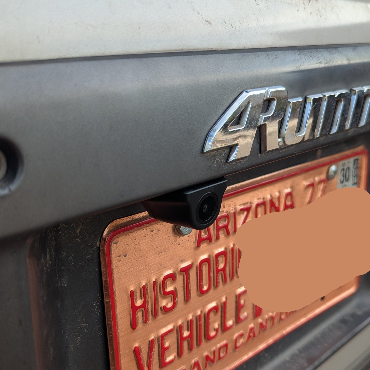 License Plate Camera (LPC) Mount: 1996-2002 Toyota 4runner