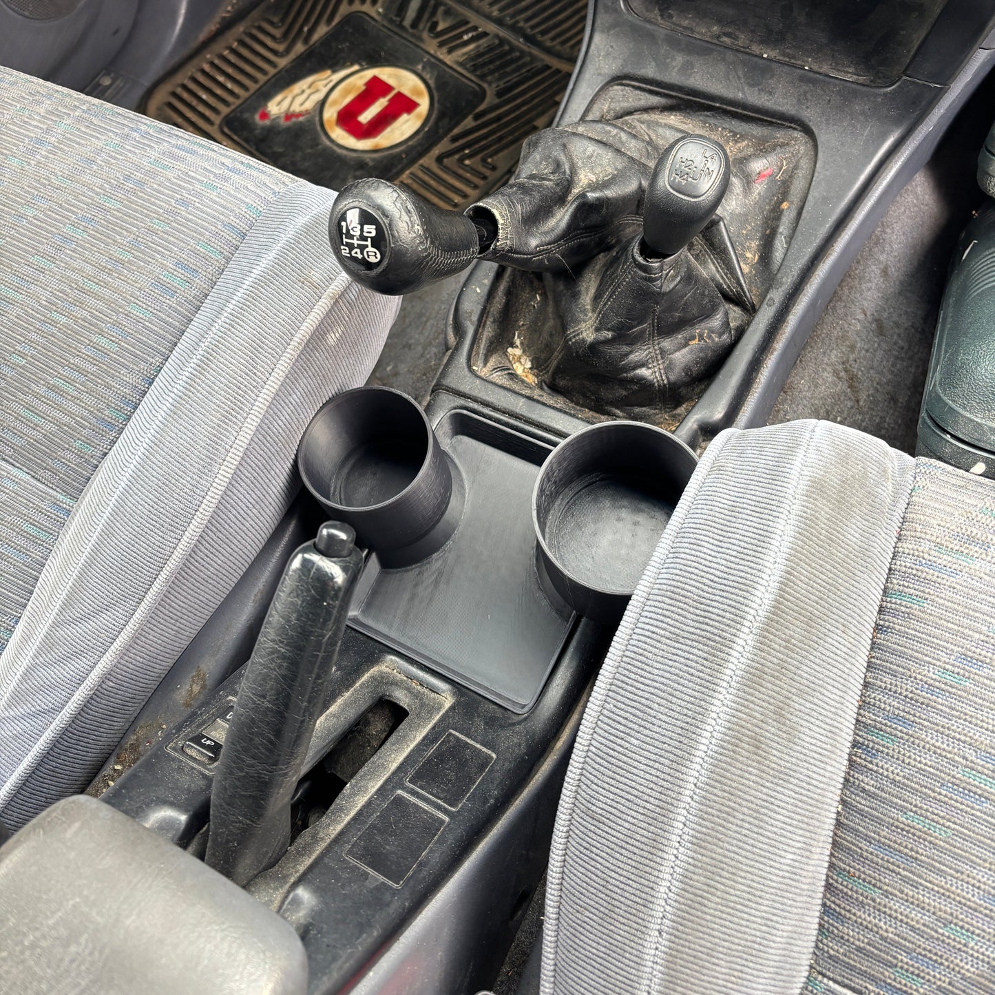 5 Speed Toyota 4Runner 3rd Gen Hilux Surf Cup Holder 96-98 Center Console Upgrade 3D Printed Interior Accessory