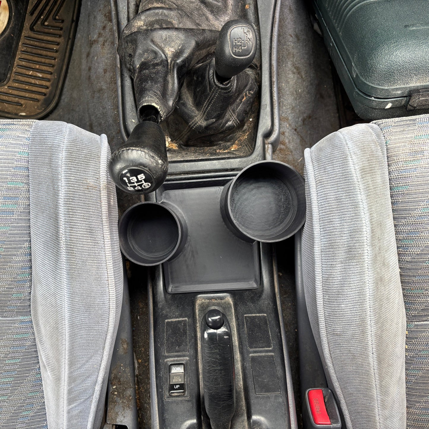 5 Speed Toyota 4Runner 3rd Gen Hilux Surf Cup Holder 96-98 Center Console Upgrade 3D Printed Interior Accessory