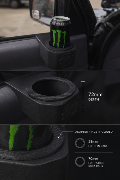 Door mounted Cupholder