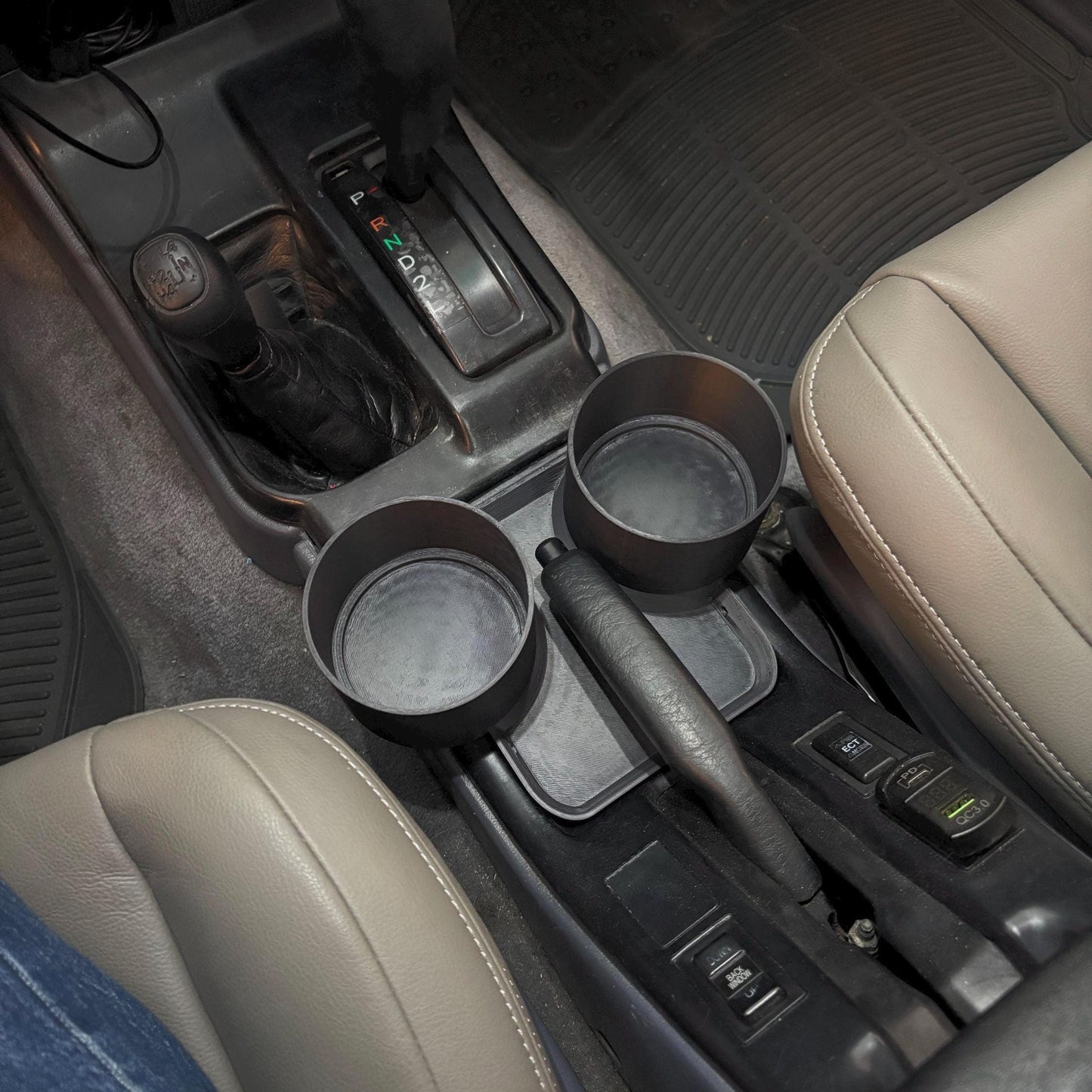 Toyota 4Runner 3rd Gen Hilux Surf Cup Holder 96-98 Center Console Upgrade 3D Printed Interior Accessory