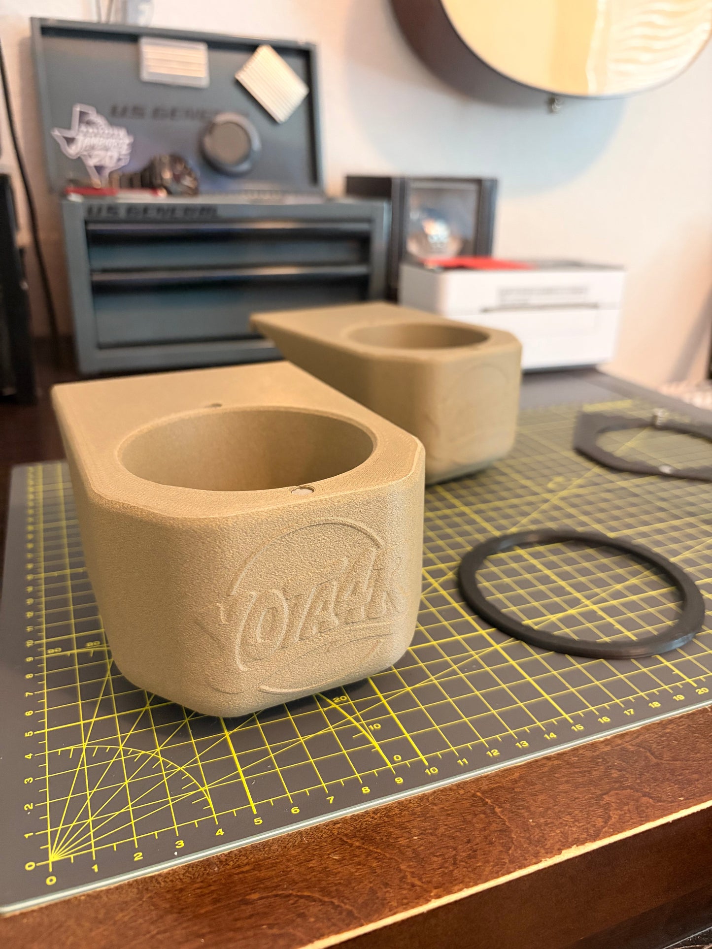 Door mounted Cupholder