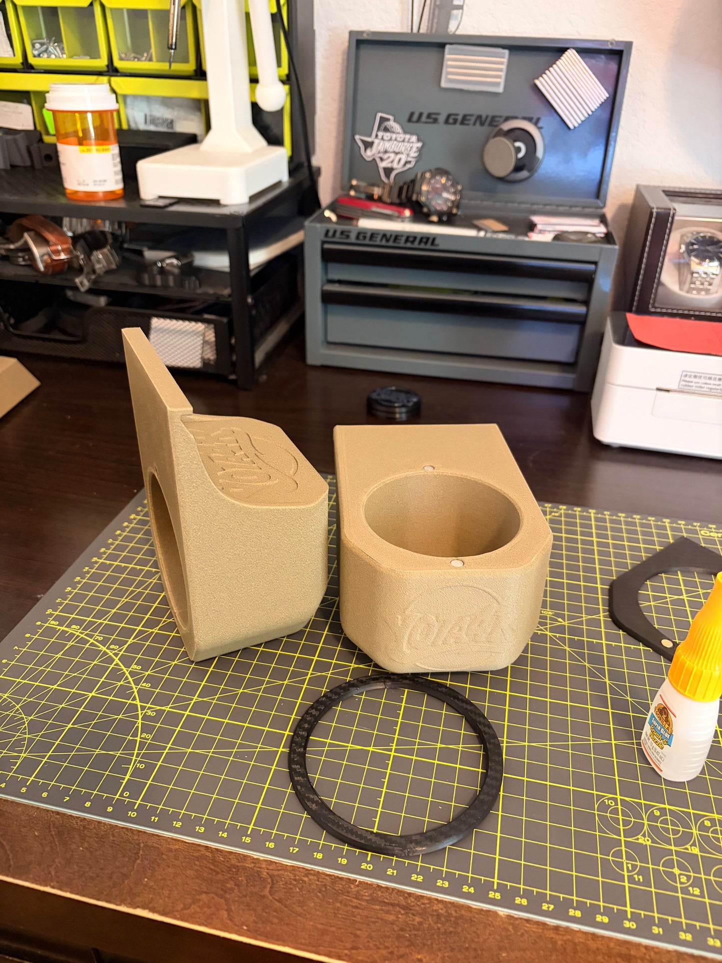 Door mounted Cupholder