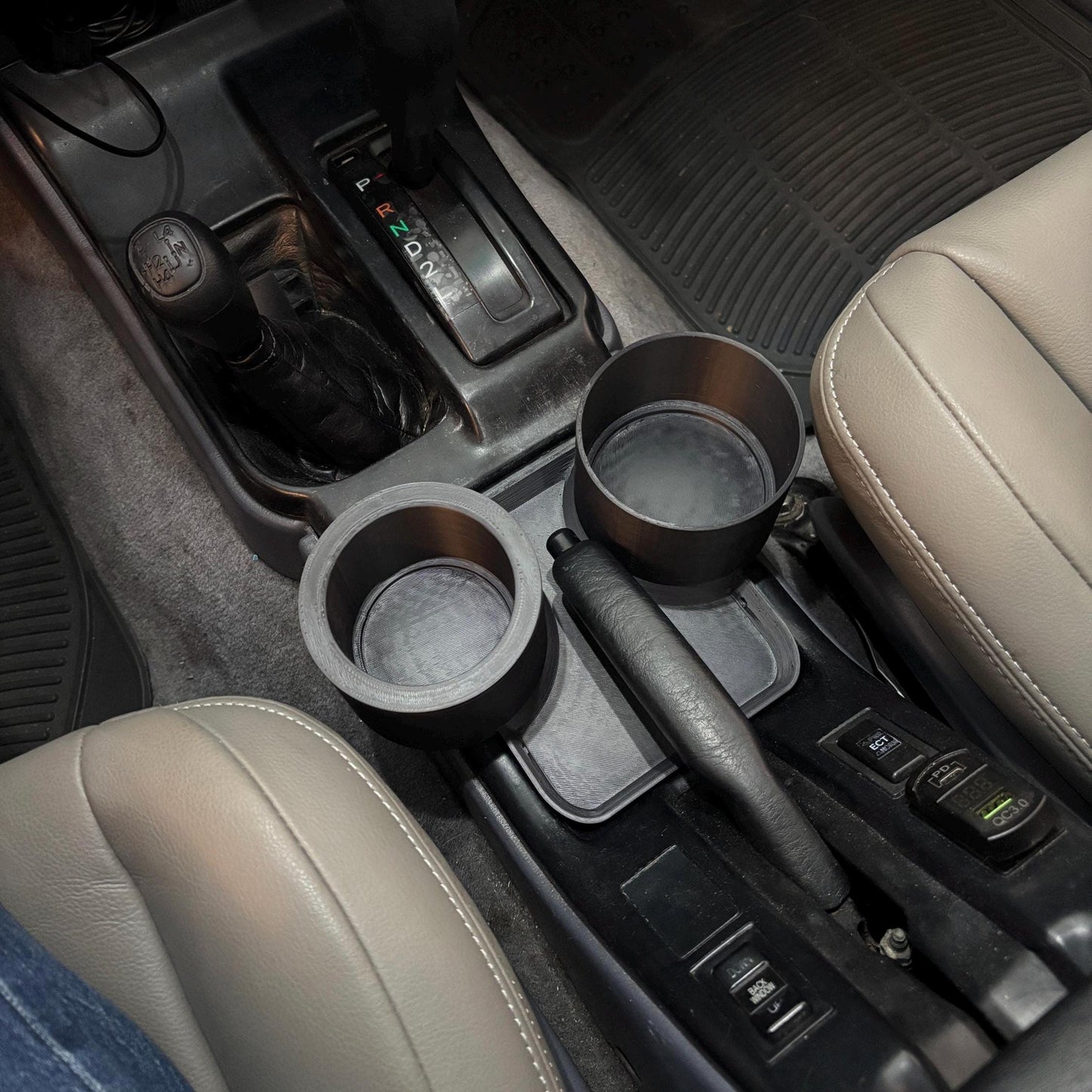 Toyota 4Runner 3rd Gen Hilux Surf Cup Holder 96-98 Center Console Upgrade 3D Printed Interior Accessory